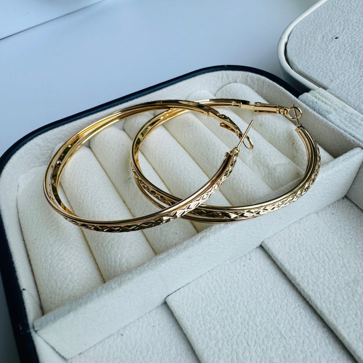 Gold hoop earrings for sale