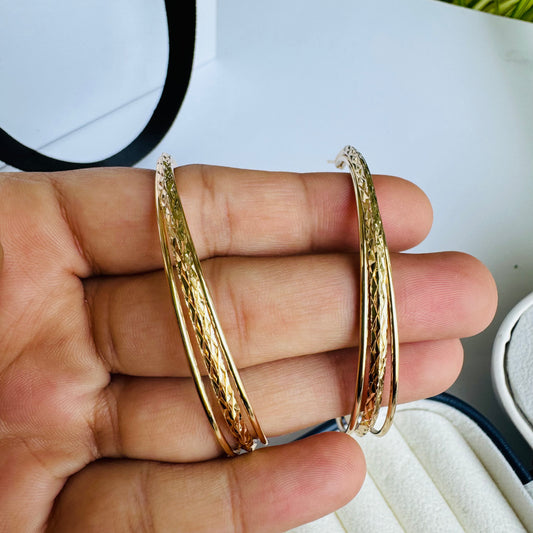 Gold hoop earrings for sale