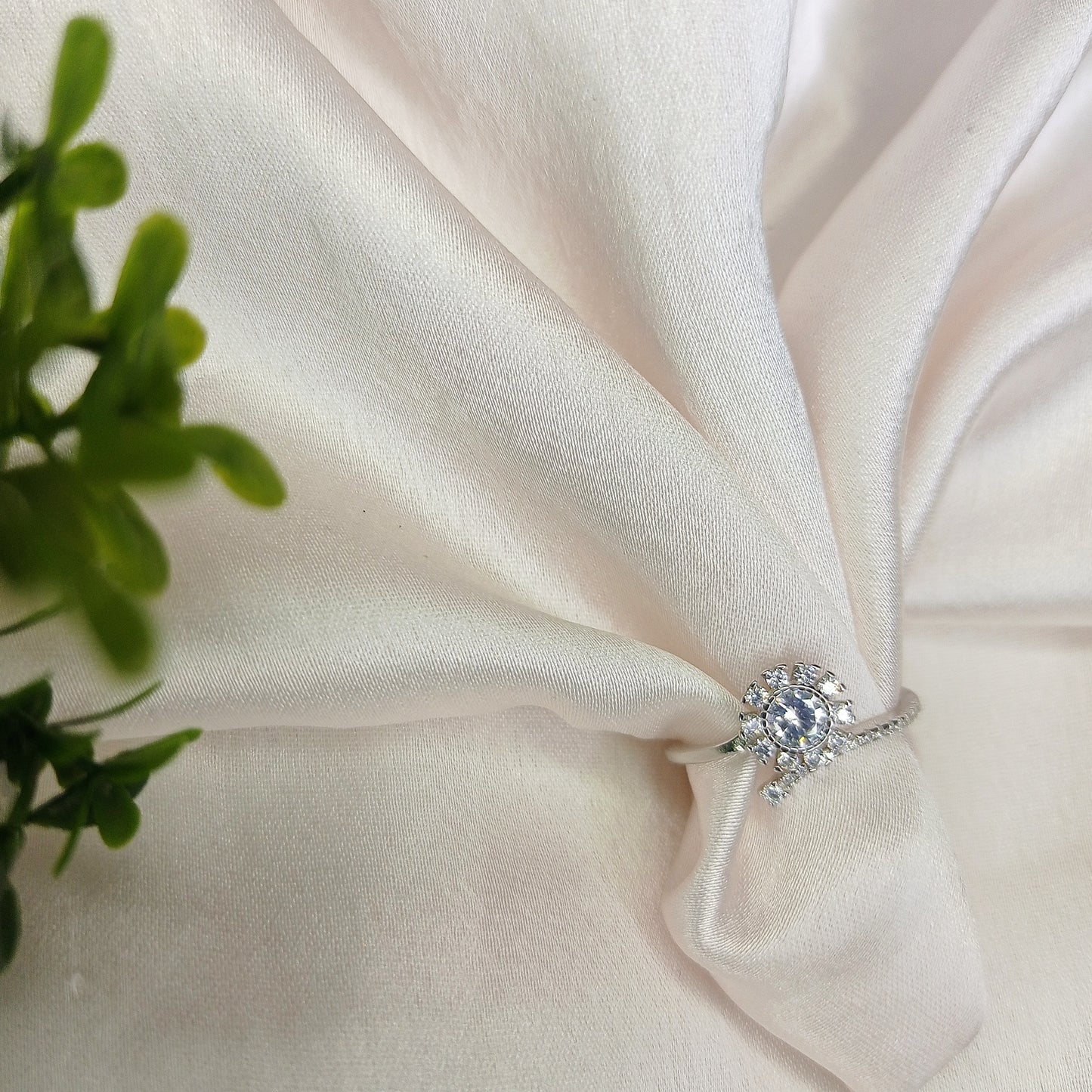 925 Sterling Silver Floral Ring