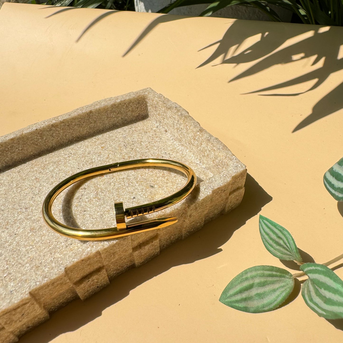 Golden Nail Bracelet